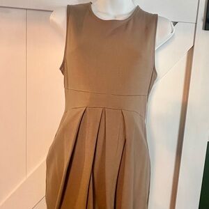 Tan/Mauve Sleeveless Maternity Dress